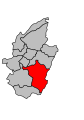 Lage des Kantons Fraize innerhalb des Arrondissements Saint-Dié-des-Vosges