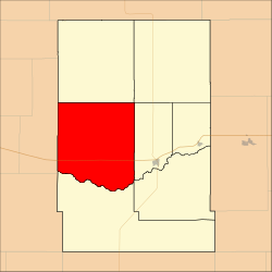 Vị trí trong Quận Kearny, Kansas