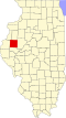 Карта штата с выделением округа Макдонау