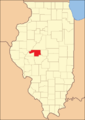 Menard County at the time of its creation in 1839