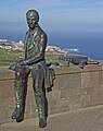 The bronze sculpture by the artist Ana Lilia Martín, born in La Palma (Canarias) in 1963, depicts the natural scientist Alexander von Humboldt. The sculpture has been on the terrace of the Humboldblick viewpoint in La Orotava since 2009