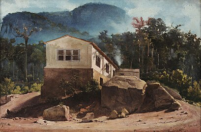 Agostinho José da Mota (Brésil), A fábrica do Barão de Capanema (« L'usine du Baron de Capanema », 1862, Musée national des Beaux-Arts).