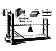 Banc de traction pour tester la résistance des matériaux, (1729)