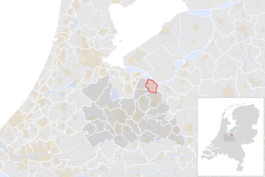 Locatie van de gemeente Bunschoten (gemeentegrenzen CBS 2016)