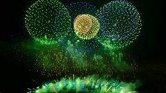 ファイル:Nagaoka Festival Fireworks 2015 Extra Large Miracle Starmine 20150803.webm