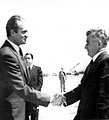 Ceaușescu a Juan Carlos I., tehdejší španělský král, foceno v roce 1979