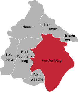 Kaart van Fürstenberg