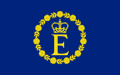 Persoonlijke vlag van koningin Elizabeth II (rechthoekig)