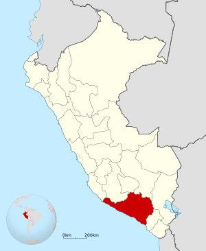 Розташування регіону на мапі Перу