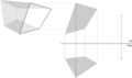 A demonstration of how to break up a solid so that one can then find the point of the side closest to the external point.