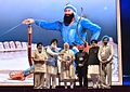 Indian Prime Minister Narendra Modi and Indian Punjab Chief Minister Parkash Singh Badal at the commemorative event to mark the 300th anniversary of the martyrdom of Baba Banda Singh Bahadur.