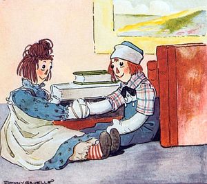 Raggedy Ann meets Raggedy Andy for the first t...