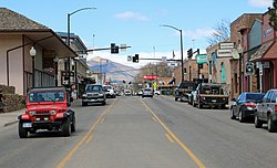 Railroad Avenue in Rifle looking north.