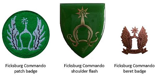 SADF era Ficksburg Commando insignia