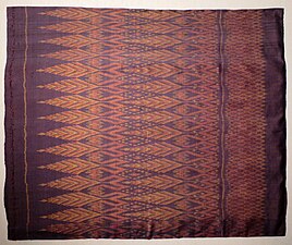 Zijden ikat sarong uit Thailand (rond 1940)