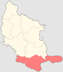 Сызранский уезд на карте