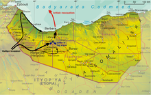 Italian invasion of British Somaliland August 1940 Somaliland Italian invasion.png