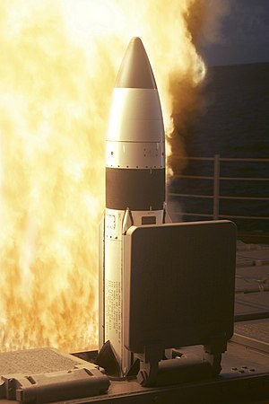 RIM-161 Standard Missile 3 launched from USS L...