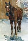 «Лошадь», (1911-1920), холст, масло — Нижегородский государственный художественный музей
