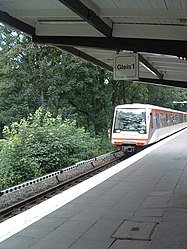 Einfahrende U-Bahn