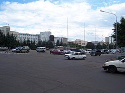 乌兰乌德苏维埃广场上的列寧的雕像