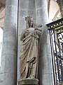 Cathédrale Notre-Dame d'Amiens, statue de la Vierge dorée (vers 1240).