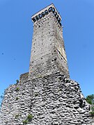 La torre i runes del castell de Visone