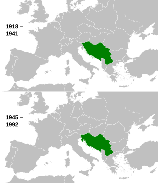 Plasseringa til Jugoslavia