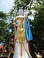 Statue of Chinese goddess Guanyin along Khlong Bangkok Noi
