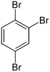 Struktur von 1,2,4-Tribrombenzol