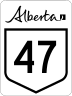 Highway 47 marker