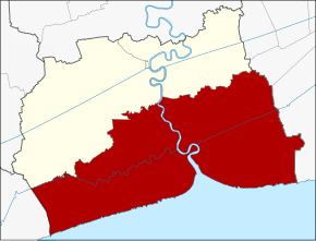 Amplasarea districtului în provincia Samut Sakhon