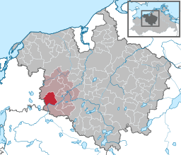 Läget för kommunen Baumgarten i Landkreis Rostock