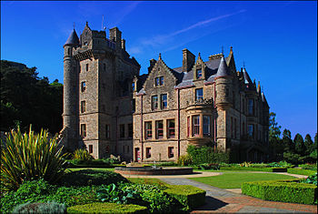 The stunning Belfast Castle taken from the gar...