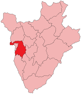 Kaart van Bujumbura Rural