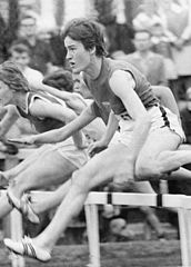 Karin Balzer, 1964 Olympiasiegerin. erreichte nach etwas verpatztem Start diesmal Platz fünf