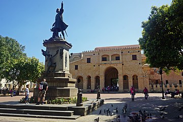 Cathedral and Statue of Columbus