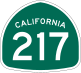 State Route 217 marker