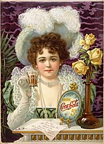 Coca-Cola-Werbung Ende des 19. Jahrhunderts