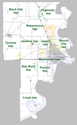 Vị trí trong Quận Crittenden, Arkansas