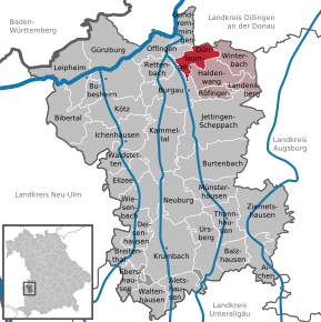 Poziția localității Dürrlauingen