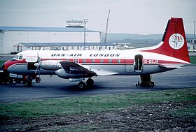 Un Hawker Siddeley HS.748 de :Dan-Air (en), semblable à celui impliqué dans l'accident.