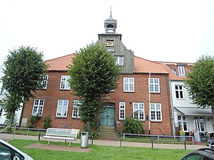 Das Schifferhaus aan de historische haven te Tönning