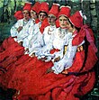 Елена Киселёва. «Невесты. Троицын день» (1907)
