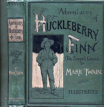 English: Cover of Adventures of Huckleberry Fi...