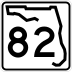 State Road 82 marker