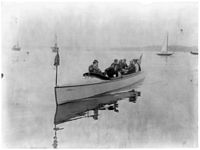 Five Small motor launch, Oyster Bay, Long Island, 1905