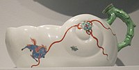 French bourdaloue, Chantilly, soft-paste porcelain, c. 1735