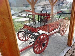 Ancien véhicule de pompiers.