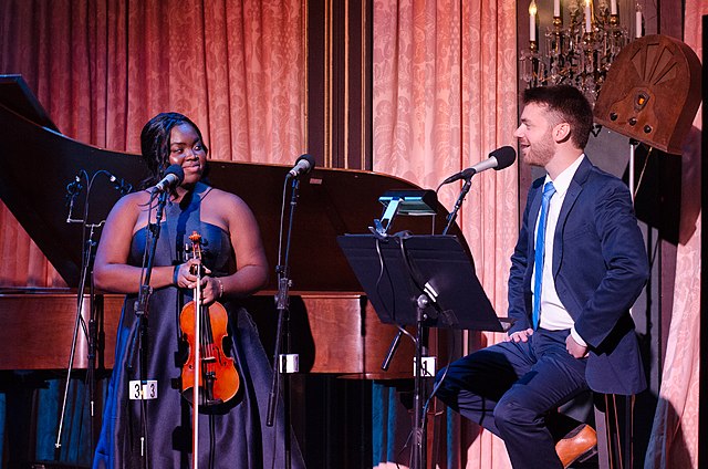 Host Peter Dugan interviews 18-year-old violinist Akili Farrow on NPR's From the Top